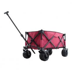 White Label Folding Beach Cart Trolley Wine XL