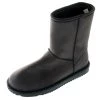 White Label Mens Waterproof Slipper Boots Charcoal