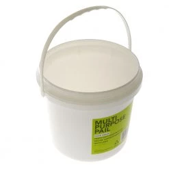 White Label Multipurpose Plastic Bucket With Lid 4L