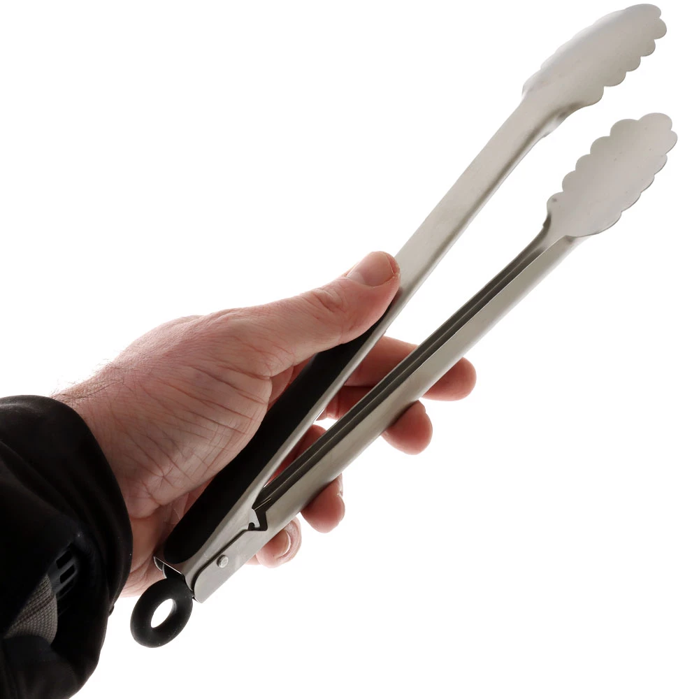 White Label Real Value Stainless Steel BBQ Tongs 30cm 3 White Label Real Value Stainless Steel BBQ Tongs 30cm - Image 3
