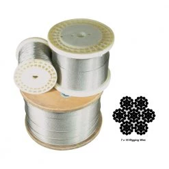 White Label Sungsan Stainless Steel Wire Rope G316 7 X 19 1/4in 305M