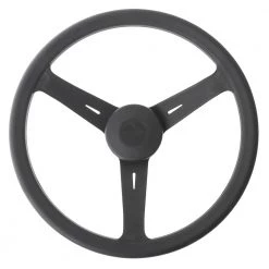 White Label Classic Plastic Steering Wheel Black 350mm