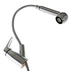 White Label Chrome Plated Mixer Tap With Pull-Out Shower Head