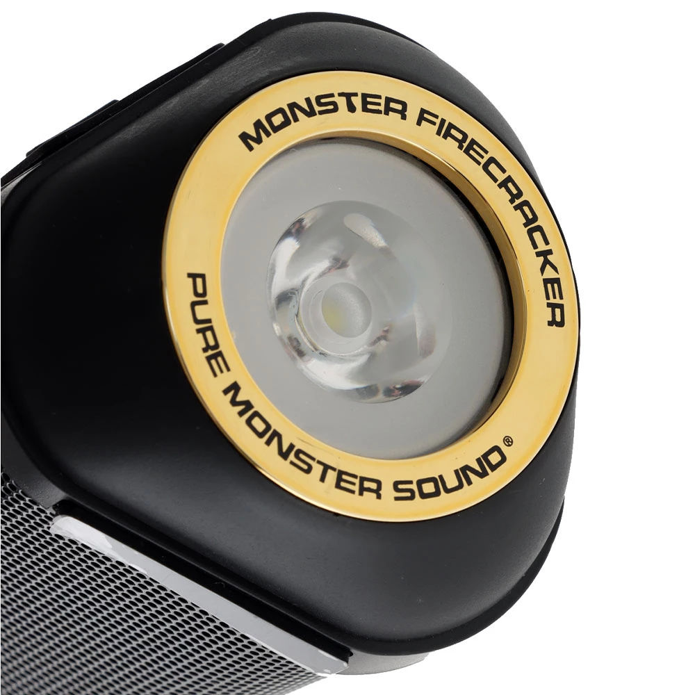 White Label Monster Firecracker Shockproof Bluetooth Speaker Black 3 White Label Monster Firecracker Shockproof Bluetooth Speaker Black - Image 3