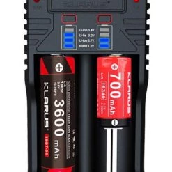 White Label Klarus K2 Smart Charger With 2 18650 3400mah Batteries