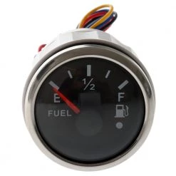 White Label W Pro Series Fuel Level Gauge 52mm 240-330 Ohm Black