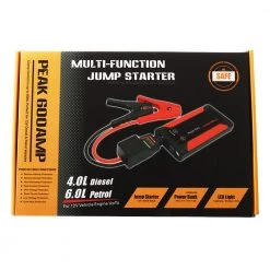 White Label Multifunction Portable Jump Starter 12V 10000mAh Black