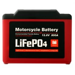 White Label LiFePO4 800CCA Lithium-ion Battery 12.8v 8Ah