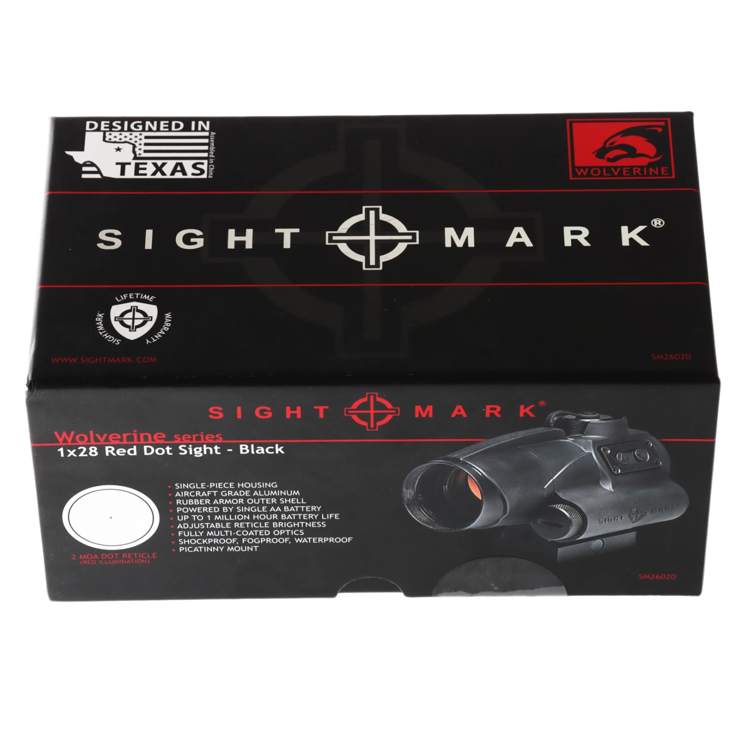 White Label Sightmark Wolverine 1x28 FSR Red Dot Sight 2 White Label Sightmark Wolverine 1x28 FSR Red Dot Sight - Image 2