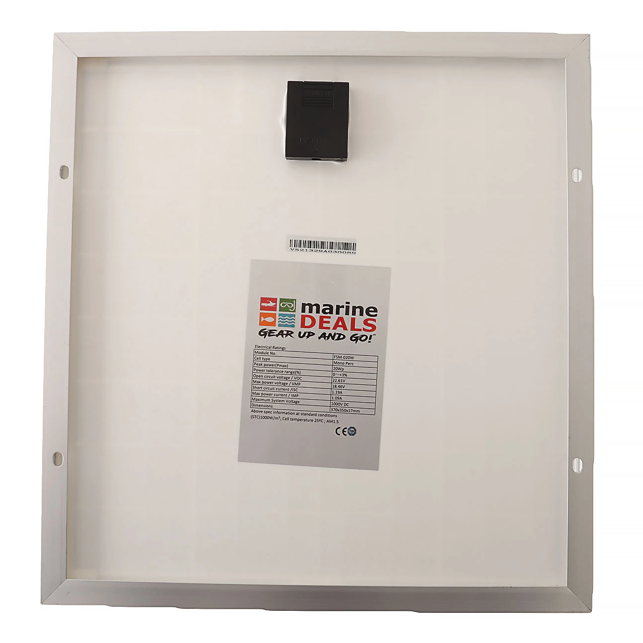 White Label Mono PERC 12V Solar Panel 20W 2 White Label Mono PERC 12V Solar Panel 20W - Image 2