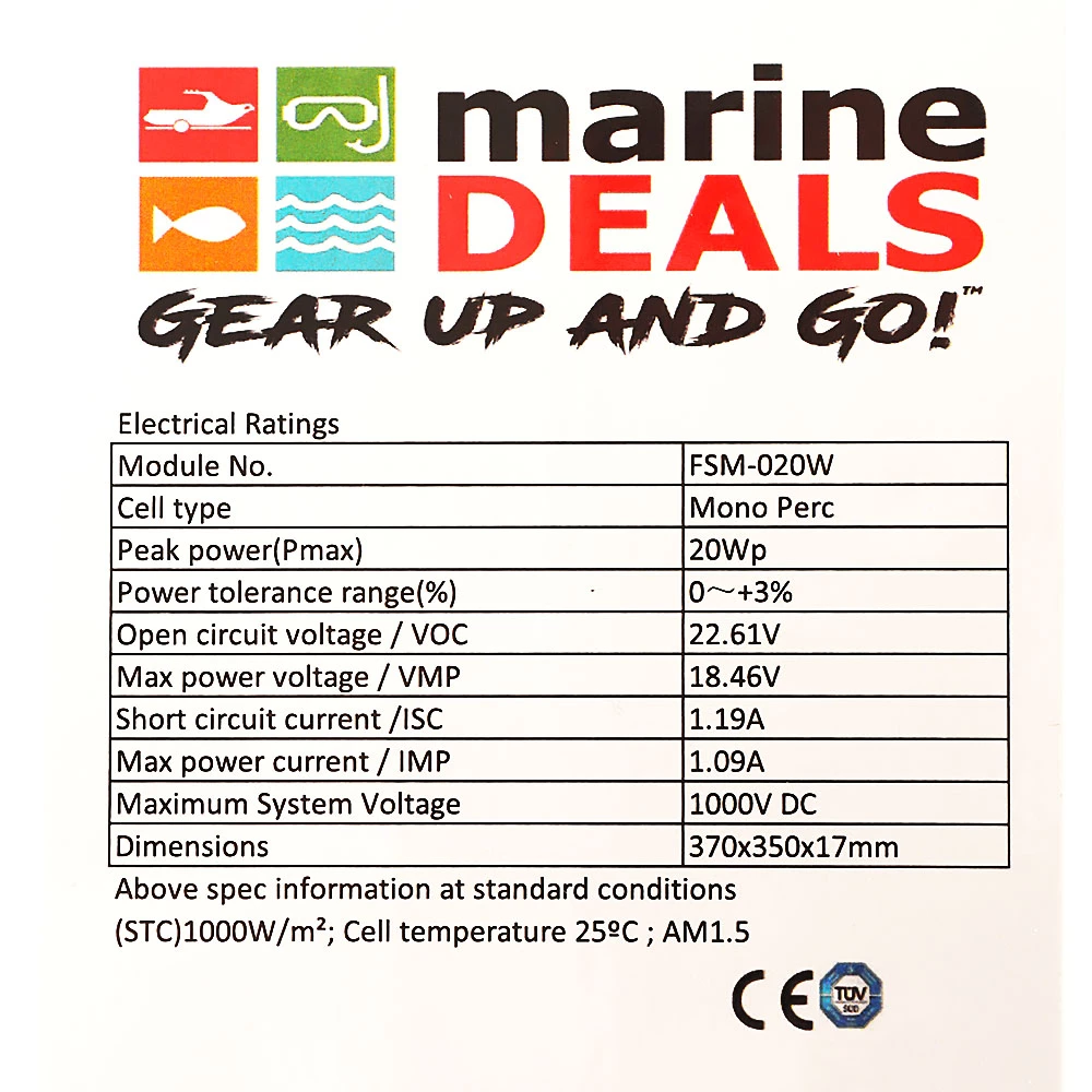 White Label Mono PERC 12V Solar Panel 20W 3 White Label Mono PERC 12V Solar Panel 20W - Image 3