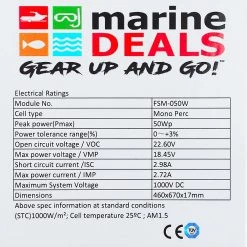 White Label Mono PERC Solar Panel 12V 50W -White Label Sales Store 177918 4