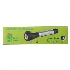 White Label Aluminium Solar Powered Rechargeable LED Torch 350lm