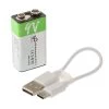 White Label USB Rechargeable 9V Lithium Battery
