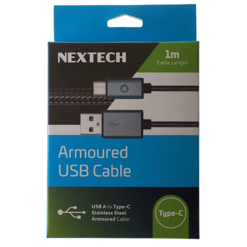 White Label Armoured Type-C USB Cable 1m 3 White Label Armoured Type-C USB Cable 1m - Image 3