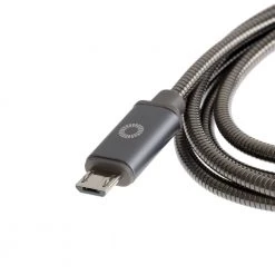 White Label Armoured Micro B USB Cable 1m