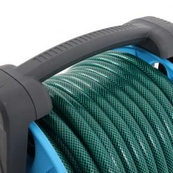 White Label Reinforced Flexible Garden Hose 40m With Hand Reel And Trigger Nozzle -White Label Sales Store 183180 4 n