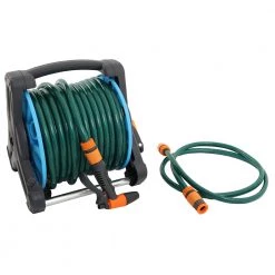 White Label Reinforced Flexible Garden Hose 40m With Hand Reel And Trigger Nozzle -White Label Sales Store 183180 8 n