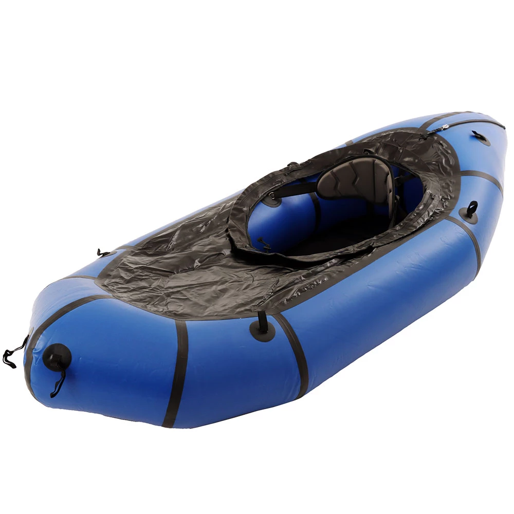 White Label Adventure-XP Packraft Inflatable Kayak With Spray Deck 235cm Blue 1 White Label Adventure-XP Packraft Inflatable Kayak With Spray Deck 235cm Blue