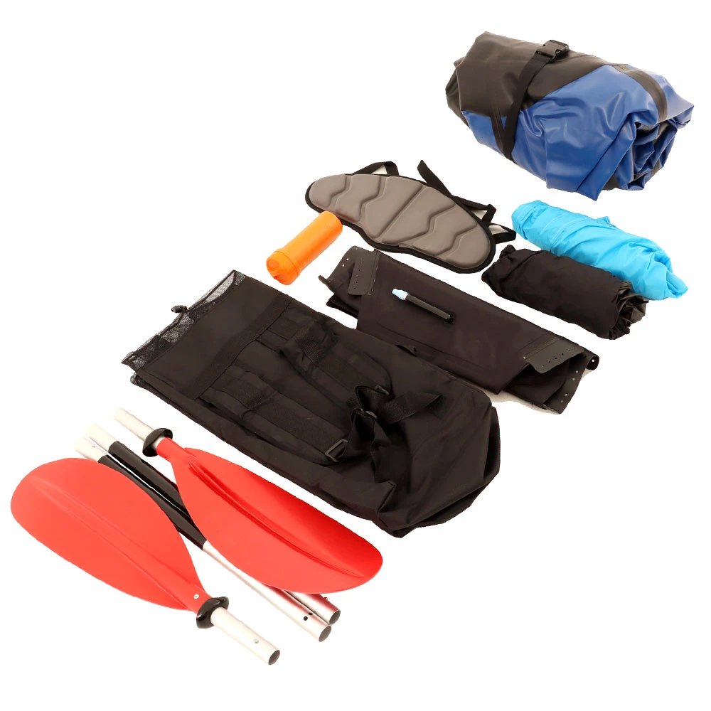 White Label Adventure-XP Packraft Inflatable Kayak With Spray Deck 235cm Blue 2 White Label Adventure-XP Packraft Inflatable Kayak With Spray Deck 235cm Blue - Image 2