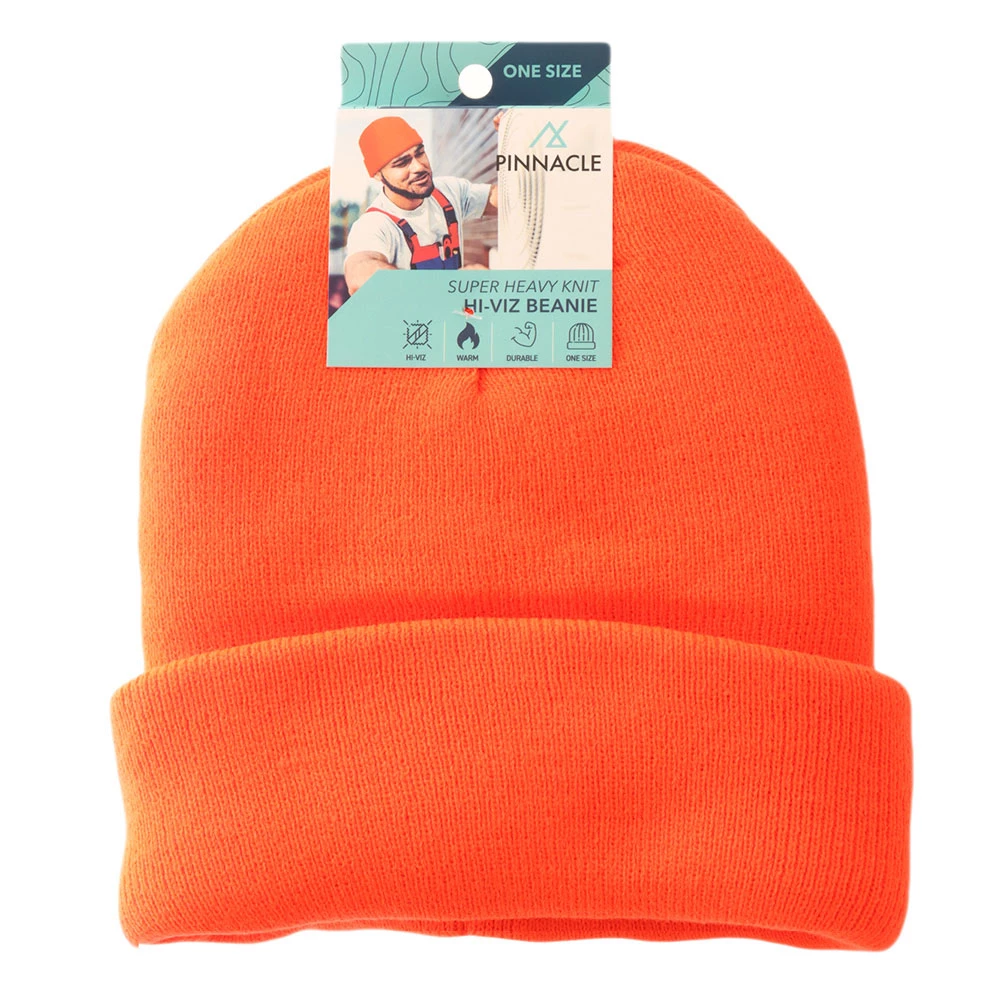 White Label Pinnacle Super Heavy Knit Hi-Viz Beanie 1 White Label Pinnacle Super Heavy Knit Hi-Viz Beanie