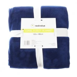 White Label Coral Fleece Blanket 130x180cm