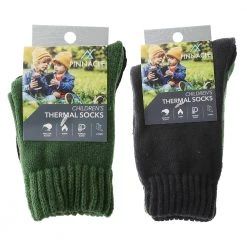 White Label Childrens Thermal Socks 2-Pack