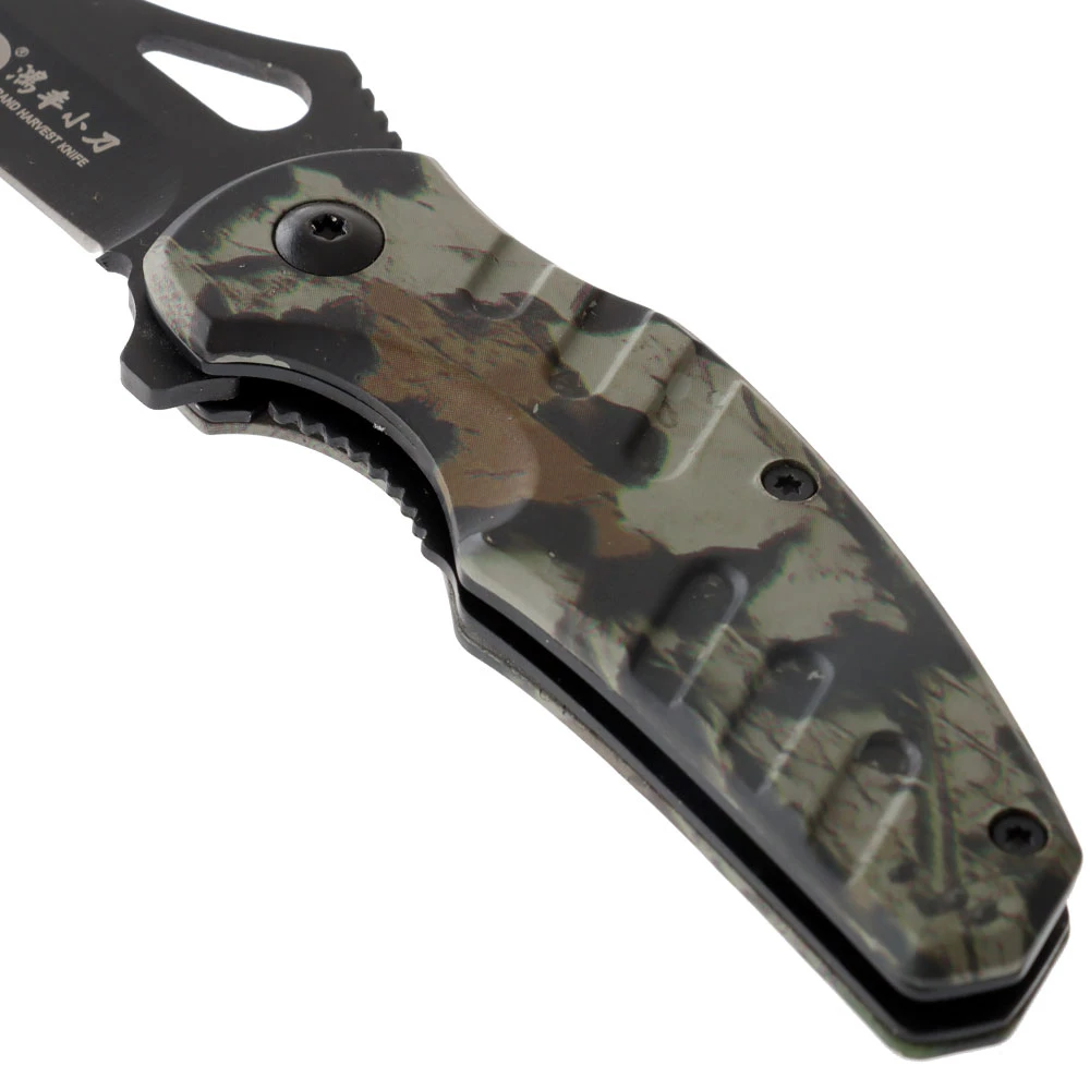 White Label Folding Pocket Knife With Aluminium Handle Camo 3 White Label Folding Pocket Knife With Aluminium Handle Camo - Image 3