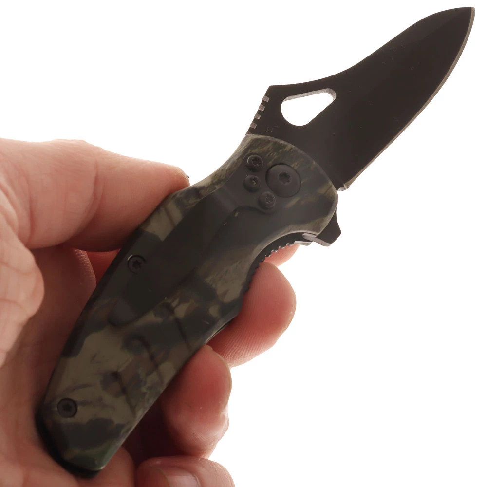 White Label Folding Pocket Knife With Aluminium Handle Camo 5 White Label Folding Pocket Knife With Aluminium Handle Camo - Image 5