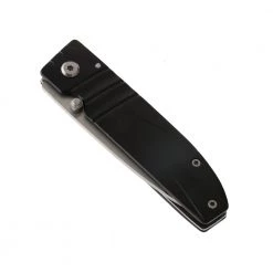 White Label Folding Pocket Knife With ABS Handle Black