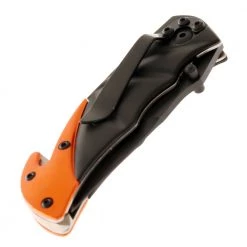 White Label Folding Pocket Knife With ABS Handle Black/Orange -White Label Sales Store 184851 4 n