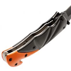 White Label Folding Pocket Knife With ABS Handle Black/Orange -White Label Sales Store 184851 5 n
