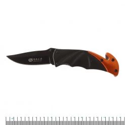 White Label Folding Pocket Knife With ABS Handle Black/Orange -White Label Sales Store 184851 7 n