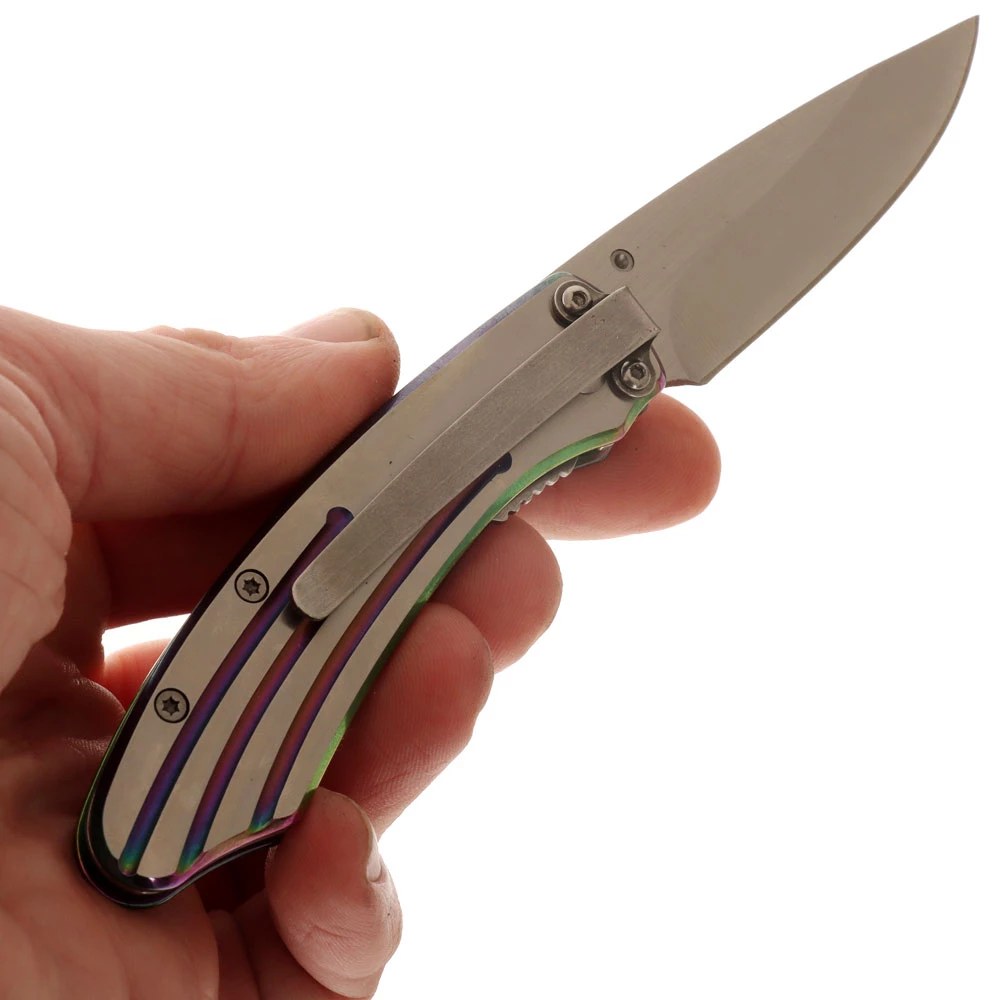 White Label Folding Pocket Knife With Stainless Steel Handle 6 White Label Folding Pocket Knife With Stainless Steel Handle - Image 6