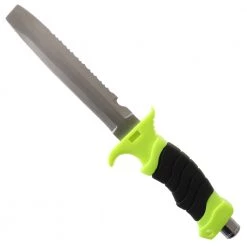 White Label Hi-Vis Paua Dive Knife With Sheath