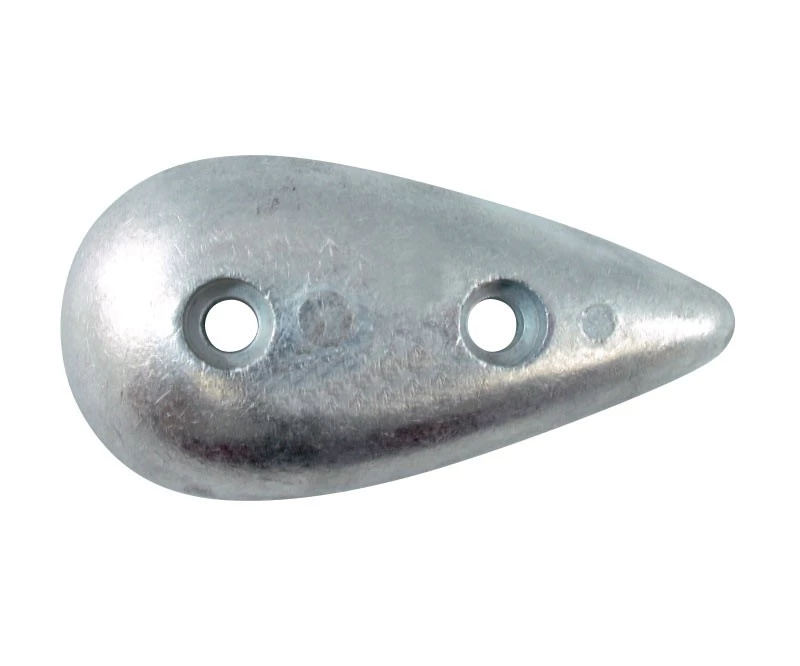 White Label Zinc Teardrop Anode With Fixing Holes 1 White Label Zinc Teardrop Anode With Fixing Holes