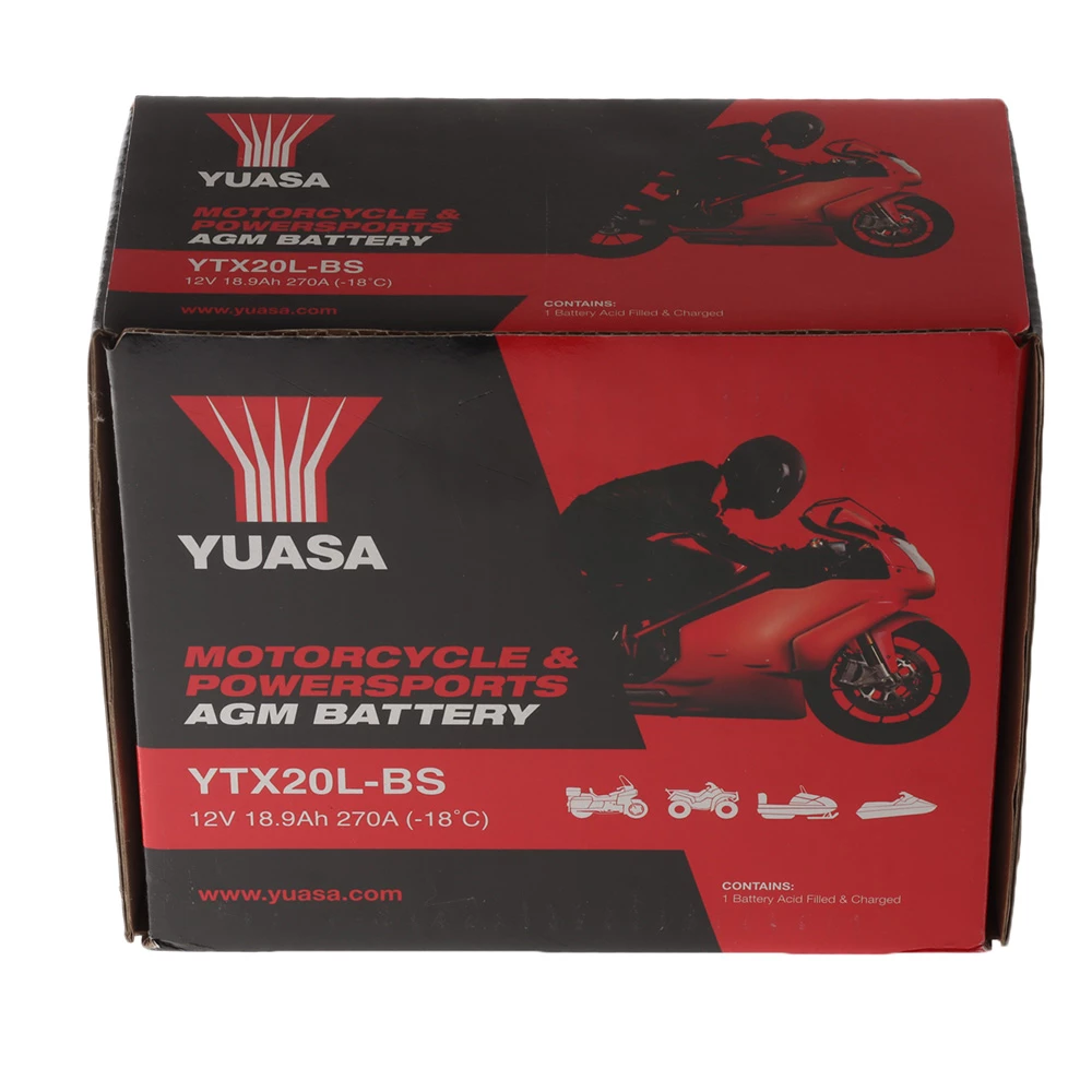 White Label Yuasa YTX20L-BS Sealed Lead Acid AGM Battery 12V 18Ah 1 White Label Yuasa YTX20L-BS Sealed Lead Acid AGM Battery 12V 18Ah