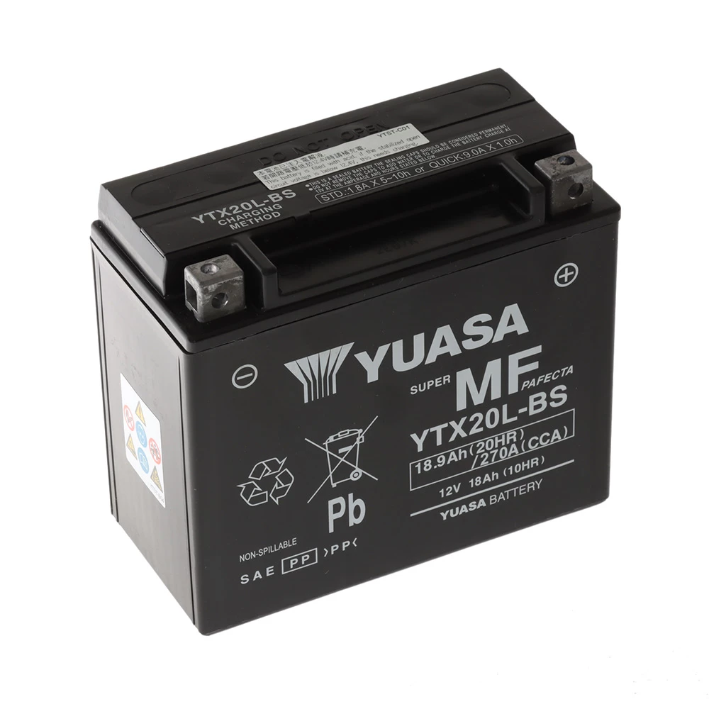 White Label Yuasa YTX20L-BS Sealed Lead Acid AGM Battery 12V 18Ah 2 White Label Yuasa YTX20L-BS Sealed Lead Acid AGM Battery 12V 18Ah - Image 2