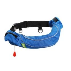 White Label Automatic Inflatable Waistbelt PFD With Pockets 110N Blue