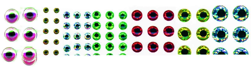 White Label Hologram Dome Eyes 3/8in 9.5mm 1 White Label Hologram Dome Eyes 3/8in 9.5mm