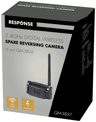 White Label Spare Wireless Camera For QM-3856 Reversing Camera Kit 1 White Label Spare Wireless Camera For QM-3856 Reversing Camera Kit