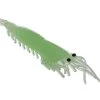 White Label Green Lumo Shrimper Lure 6pcs/pack 2.5in