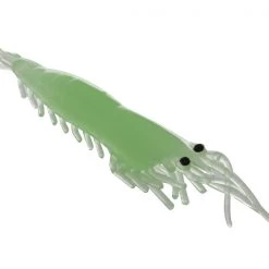 White Label Green Lumo Shrimper Lure 6pcs/pack 2.5in