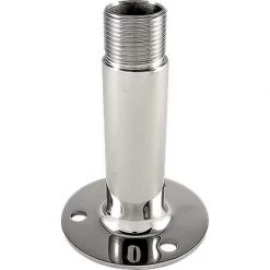 White Label Antenna Mount 4in Stainless With 1in-14 Thread