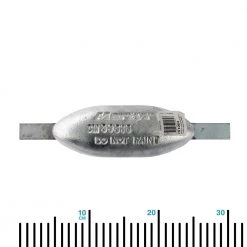 White Label Zinc Teardrop Anode With Straps 2.6kg