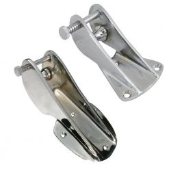White Label Chrome Brass Bow Roller With Pin