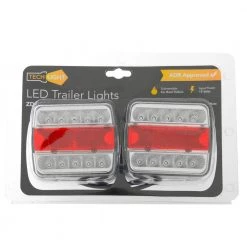 White Label 12V LED Trailer Lights Stop/Turn/Tail/Licence Plate