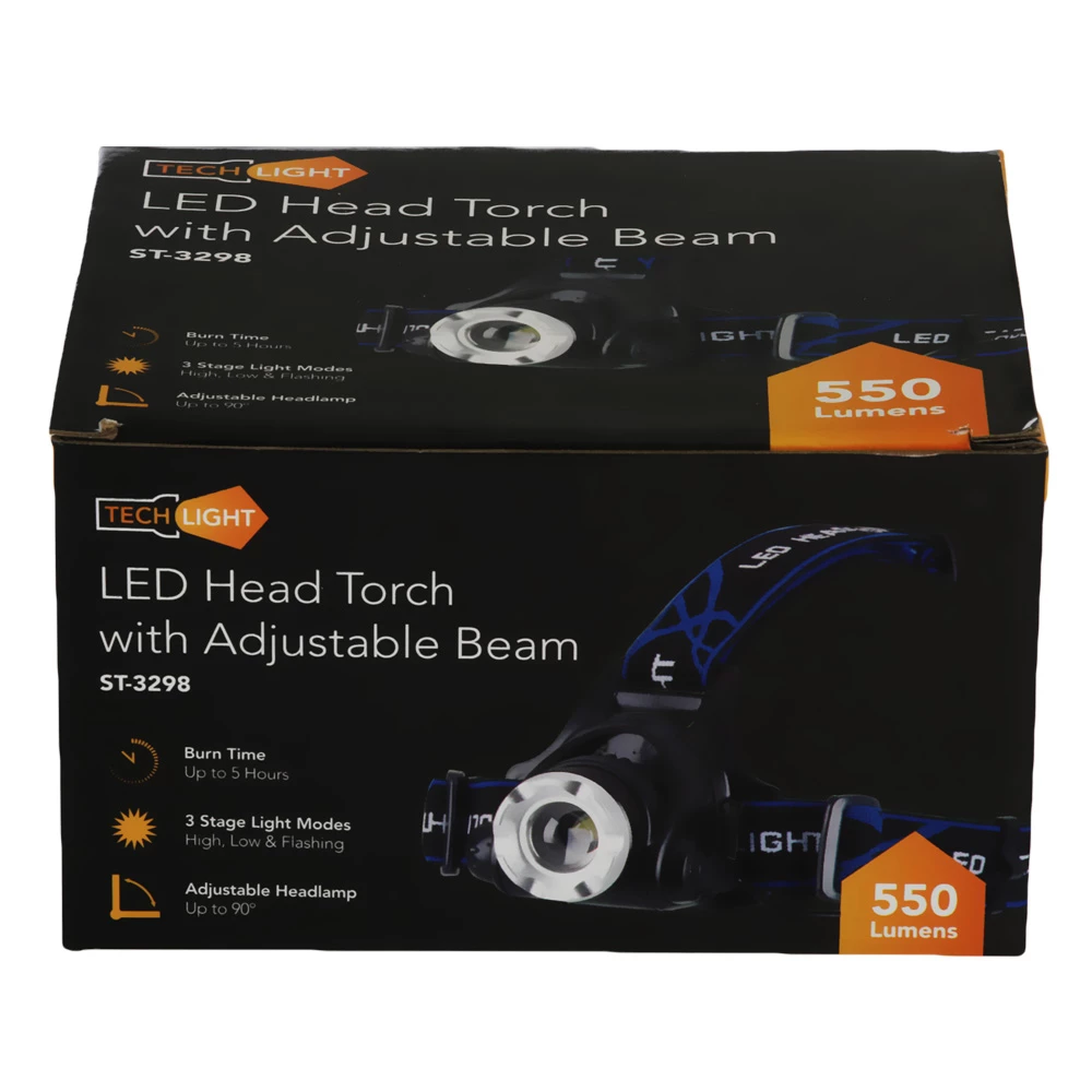 White Label Cree XML LED Headlamp With Adjustable Beam 550 Lumen 1 White Label Cree XML LED Headlamp With Adjustable Beam 550 Lumen