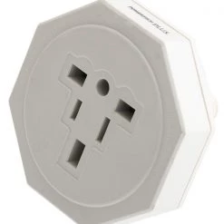White Label Earthed Mains Adaptor For Use In Australia And New Zealand