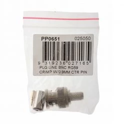 White Label BNC Male Crimp Plug